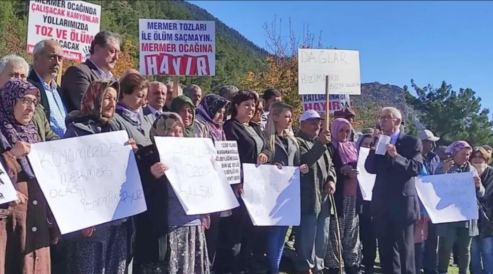 ANTALYA GÜNDOĞMUŞ’TA ‘TAŞ OCAĞI’ TEPKİSİ.. BÖLGE HALKI AYAKLANDI