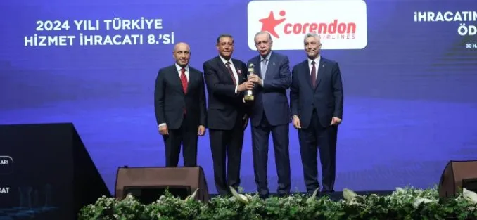 CORENDON AİRLİNES YİNE İHRACAT ŞAMPİYONLARI ARASINDA