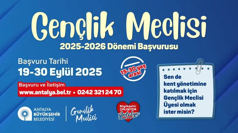 Büyükşehir Gençlik Meclisine başvurular başladı