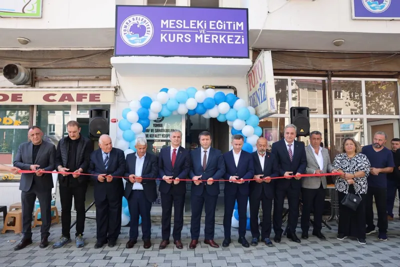 BAŞKANIMIZ MESLEK EĞİTİM VE KURS MERKEZİMİZİN AÇILIŞINI GERŞEKLEŞTİRDİ